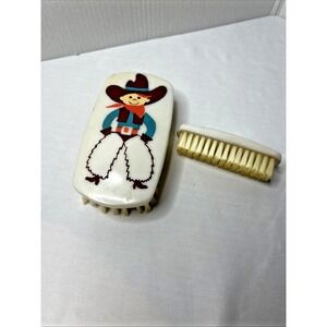 Vintage Kids Treasure Masters Child Brush Set Cowboy 1980‎